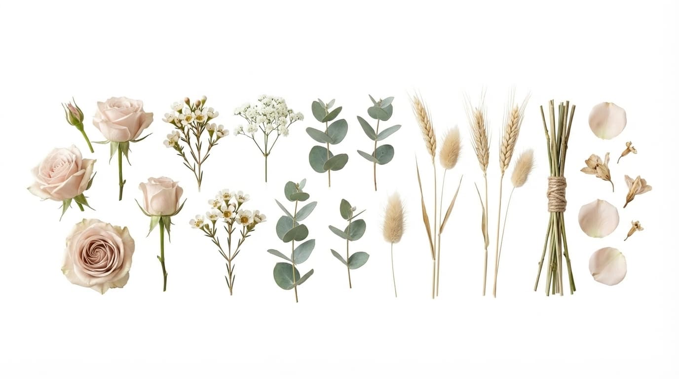 Fresh floral arrangements ready for guests