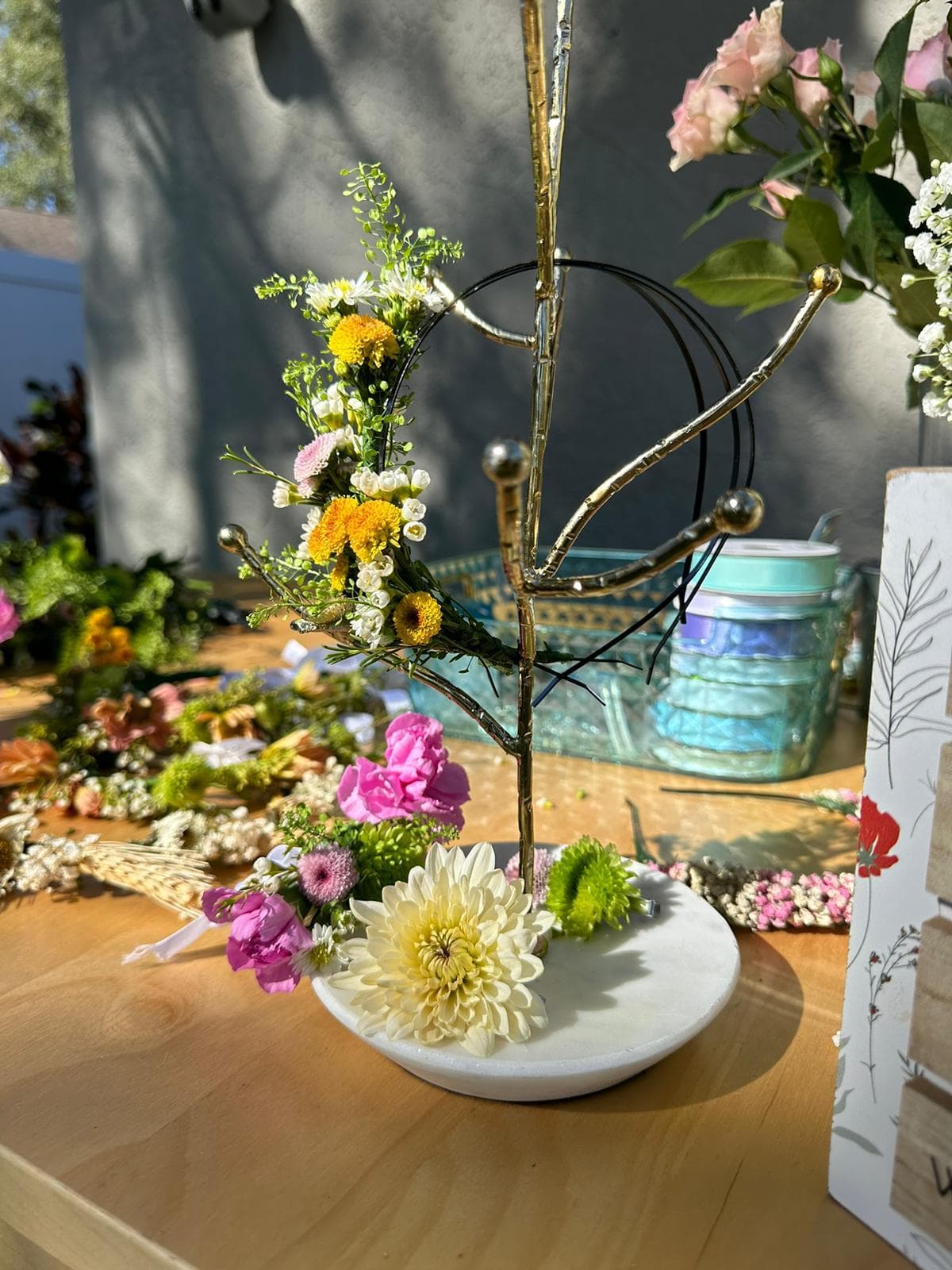 The Flower Station setup at a venue